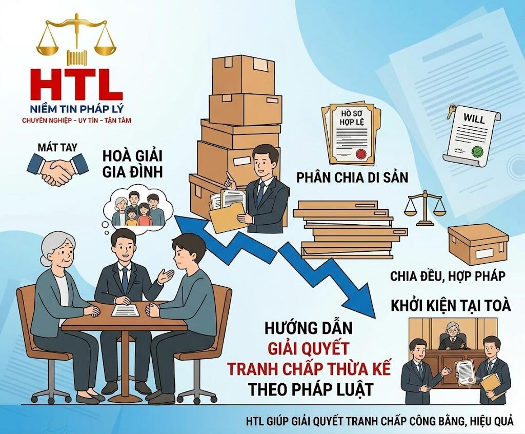 Giải quyết triệt để nguyên nhân tranh chấp thừa kế thông qua hòa giải gia đình hoặc sự hỗ trợ pháp lý từ luật sư.