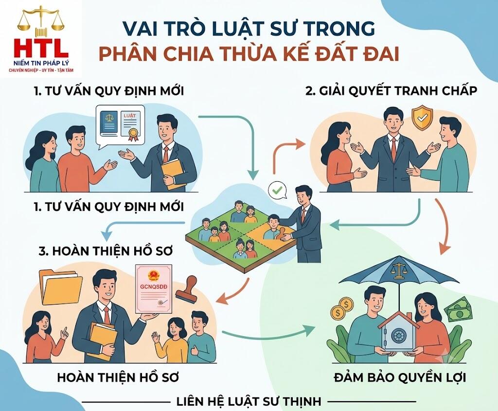 quy dinh moi luat thua ke dat dai vai tro cua luat su trong phan chia tai san