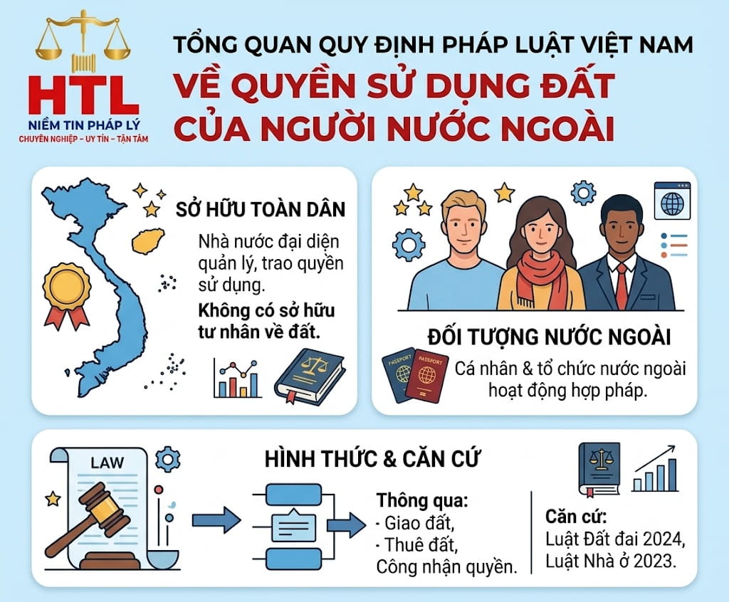 Người nước ngoài chỉ có thể sử dụng đất gắn liền với nhà ở. Mua đất nền thì hoàn toàn không được!